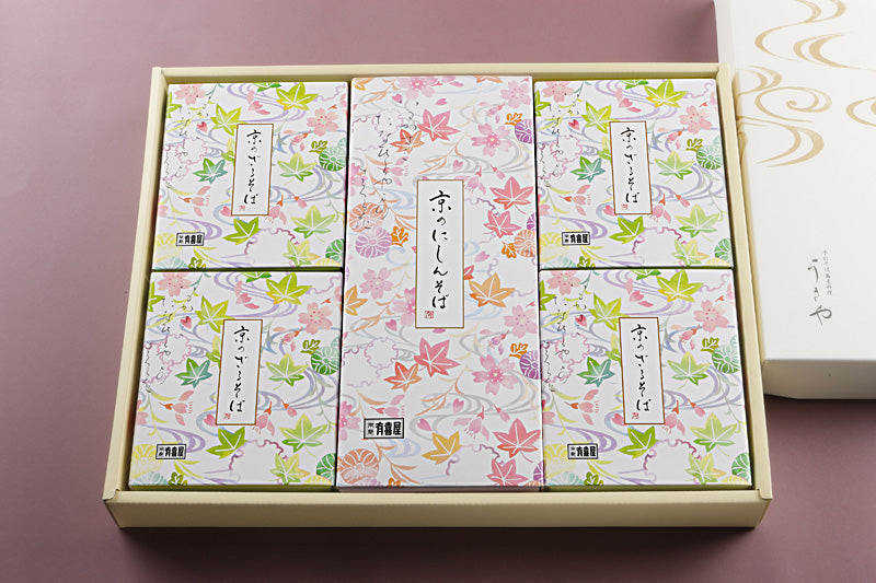 蕎麦ギフト(8) [化粧箱入り] ざるそば4人前＋にしんそば1人前セット