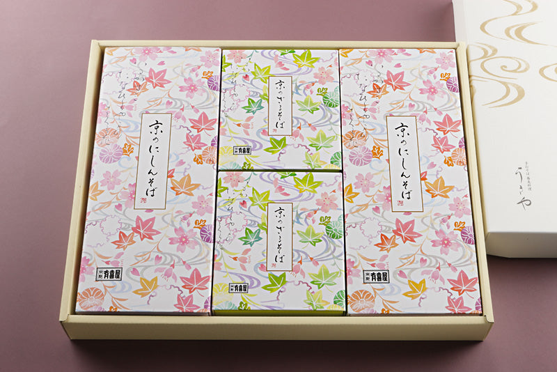 蕎麦ギフト(9) [化粧箱入り] ざるそば２人前＋にしんそば２人前セット